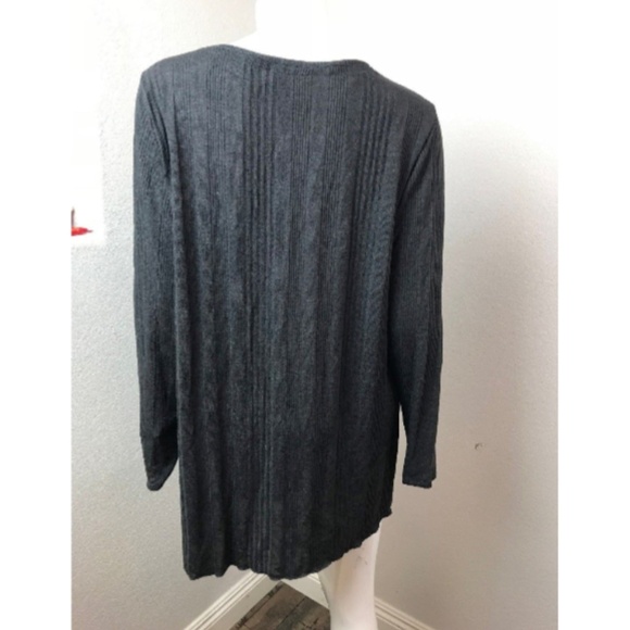 Style & Co Grey Long Sleeve Sweater Thin Large - Picture 4 of 7